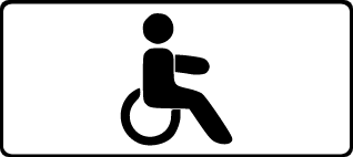 Kelio ženklas Nr. 846. Asmenys su negalia