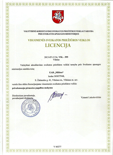 first aid course license