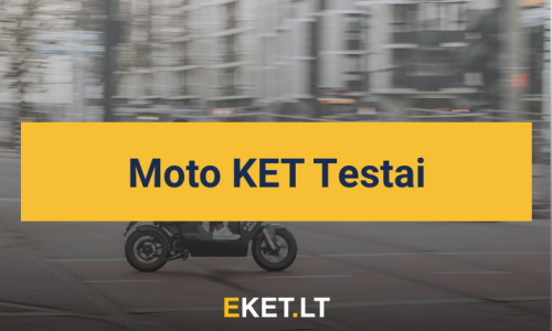 AM KATEGORIJOS TESTAI (AM, A, A1, A2 kategorijos KET BILIETAI)