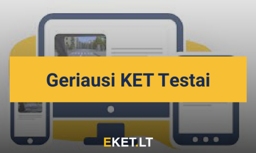 Geriausi KET testai (bilietai) 2025