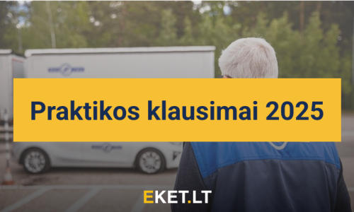 Regitros klausimai - 20 klausimų prieš praktikos egzaminą 2025