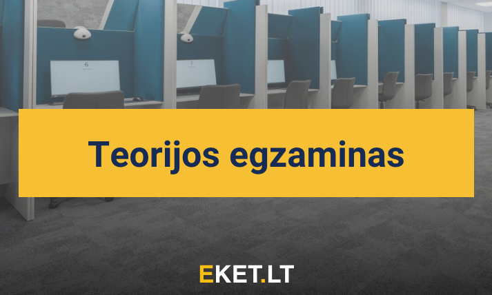 REGITRA teorijos egzaminas 2025 m.: laikymas, kaina, reikalavimai